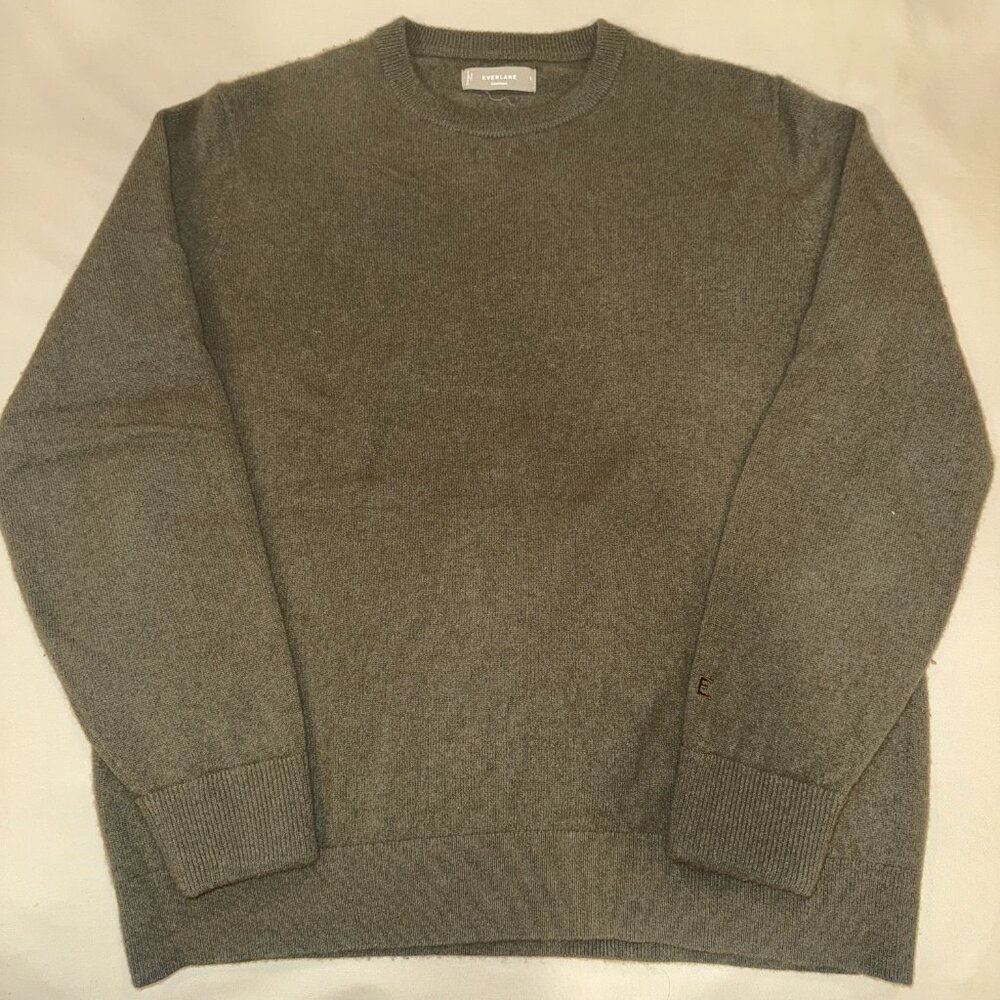 Everlane Green Cashmere Sweatshirt